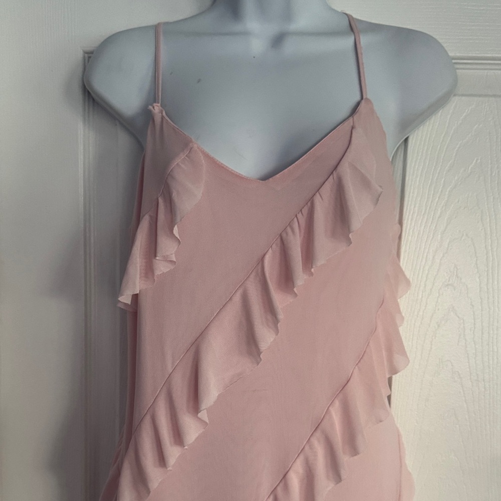 Soft Pink Ruffle Dress - Picture 2 of 3